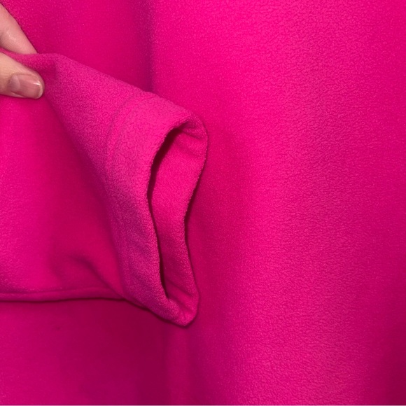 Lands End Fleece Sweatshirt Pink Women’s 1/4 Zip Pullover Size XL - Picture 4 of 8